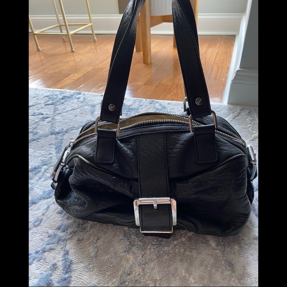 Michael Kors black leather shoulder bag